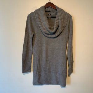 Gray cowlneck sweater